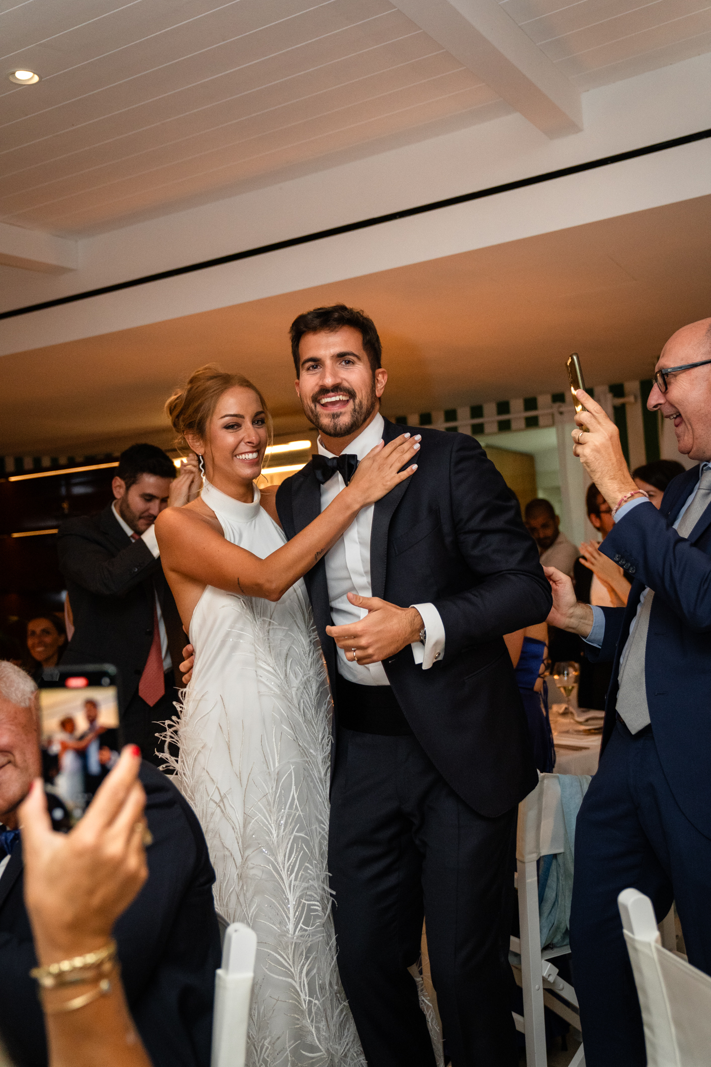 Elegant wedding in Portofino,  capturing the atmosphere of the Dolce Vita and the Italian Riviera, dinner in one of the most luxury venue in portofino, the Vesta Portofino by Dolce e Gabbana